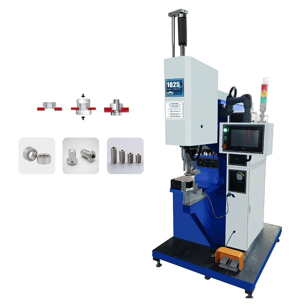 1025MSPe CNC-Touchscreen zur schnellen Installation von 4 verschiedenen Befestigungselementen in einer Pannel-Hardware-Einfügungsmaschine