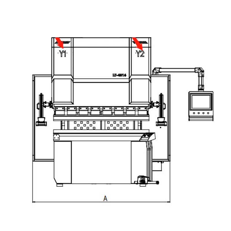 Hochpräzise elektrische 40-Tonnen-Servo-Abkantpresse der IS-Serie